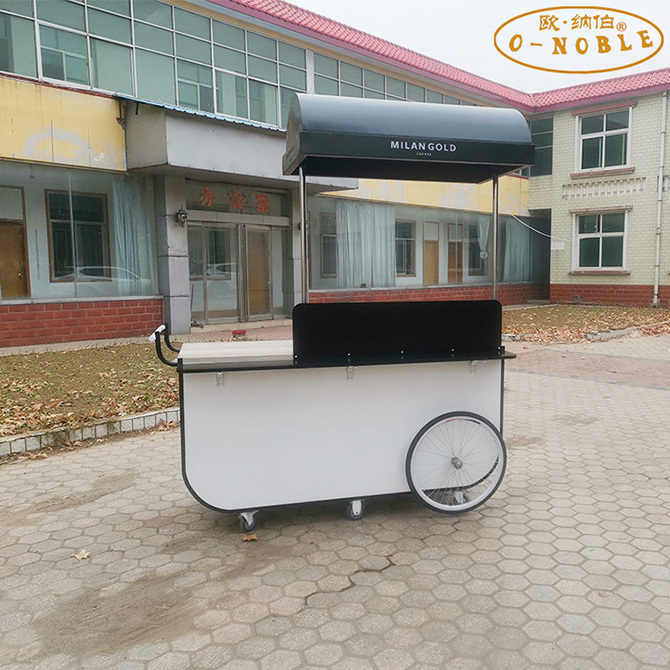 Newly designed street Snack food cart mini food coffee cart