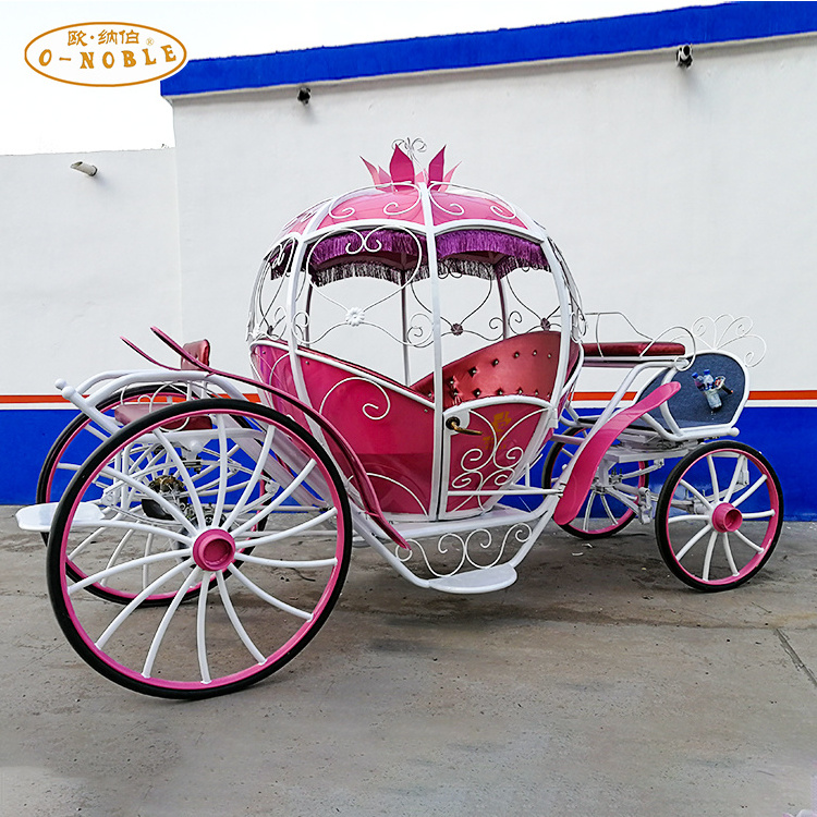 Cinderella Pumpkin Pink Horse Carriage Wedding carriage Manufacturer wedding Vienna carriage