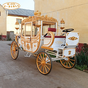 Electric Marathon horse wagon / wedding vintage carriage/Golden royal carriage