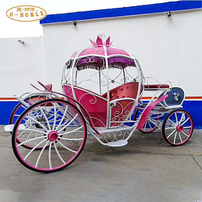 Self-designed electric pumpkin horse carriage/High performance Cinderella Horse Drawn Carriage/Cinderella carriage for sale