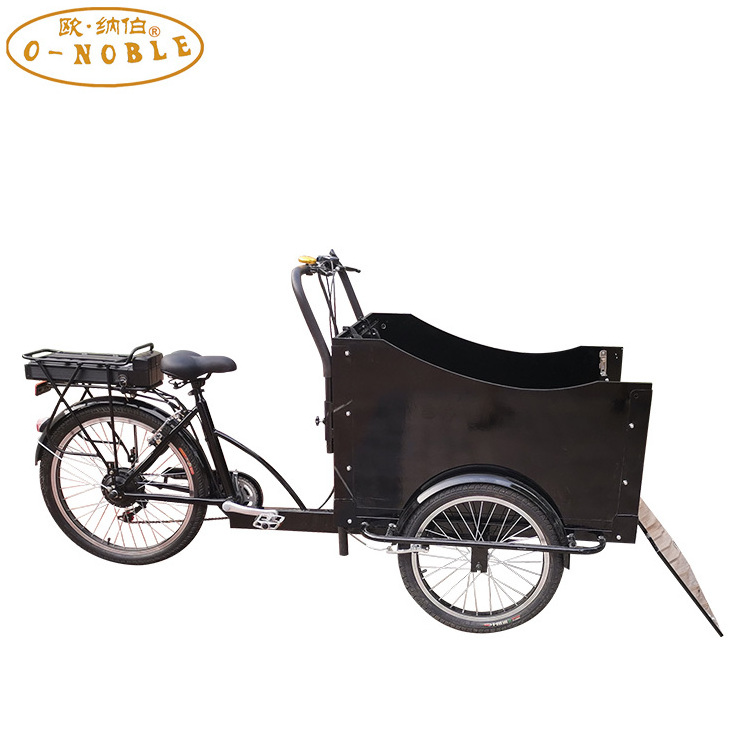 Front load 6 Speed china cargo tricycle cargo bikes for sale aluminum frame bicycle