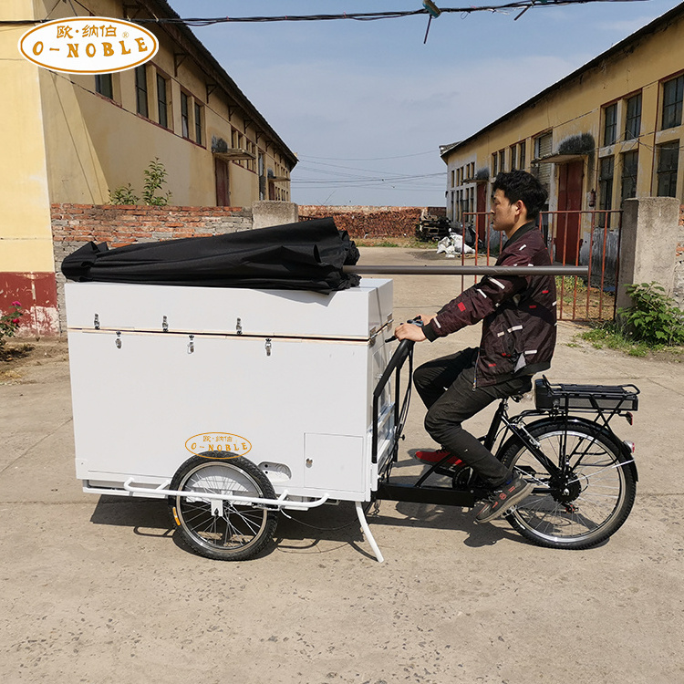 Mexican ice cream cart/Tricycle for sale/Solar powered freezer bike