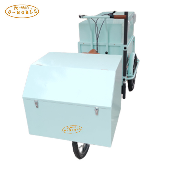 Mobile electric vending ice cream freezer bike bicycle trike tricycle cart for sale