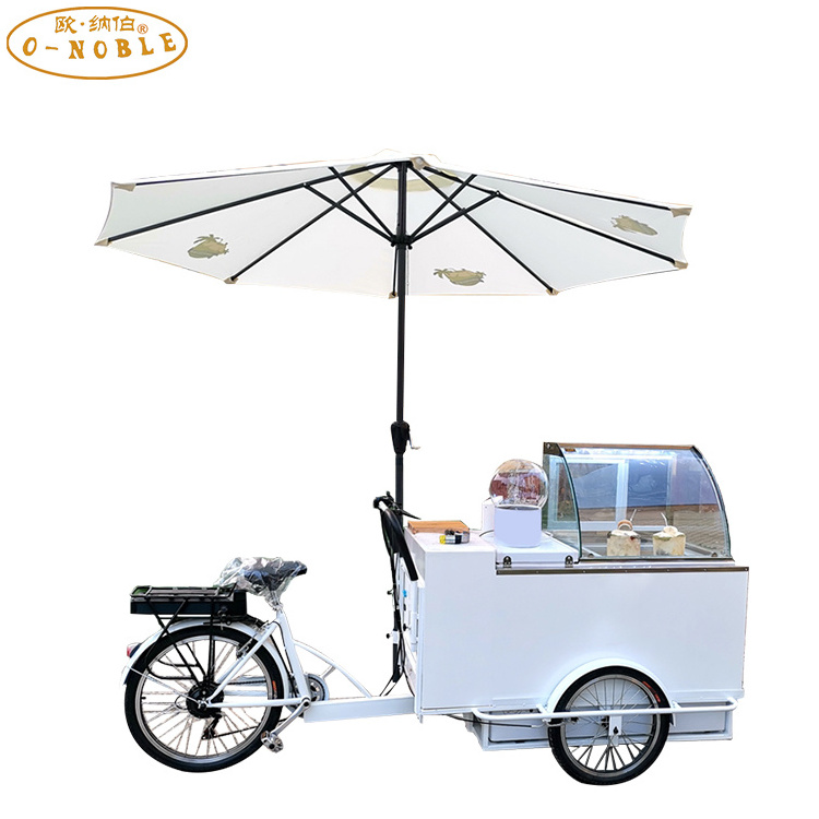 New Design Electric Cold Drink Juice Bike sorbetes cart