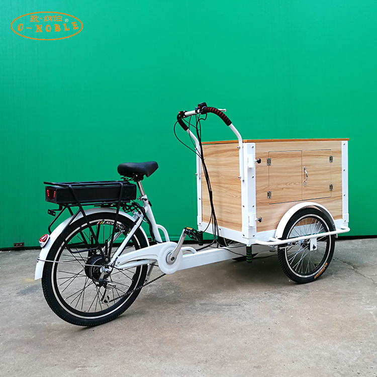 Electric reverse ride takeaway bike street food tricycle