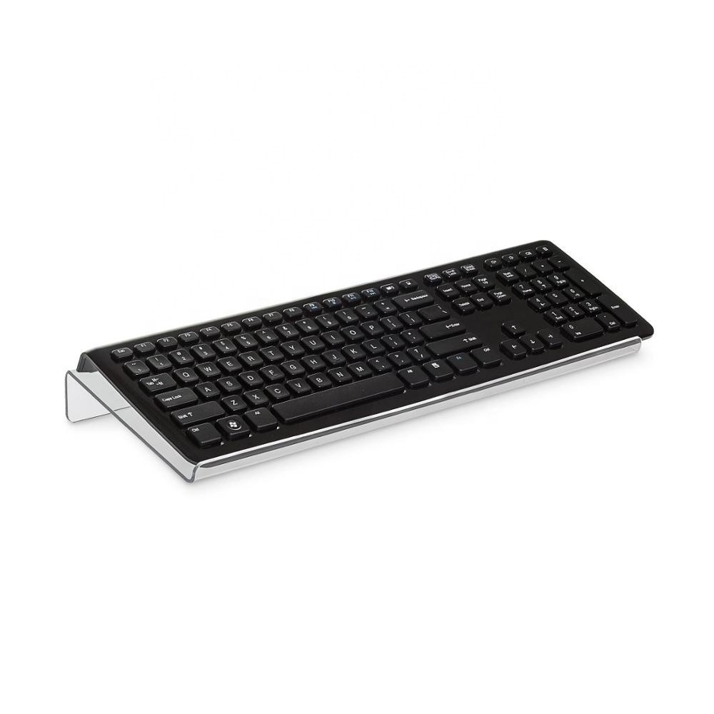 Acrylic ergonomic computer keyboard riser stand display stand for keyboard