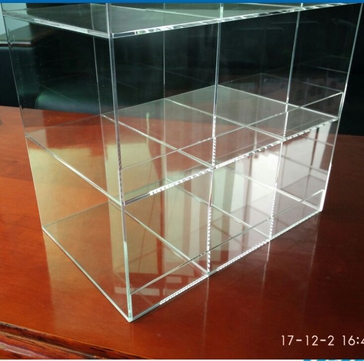 China Shenzhen factory custom clear acrylic display case with lock and key for cellphone accessories