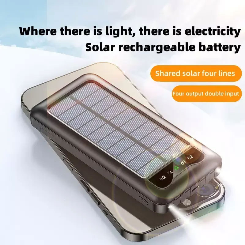 solar mobile charger 20000mah power bank for cell phones smartphones