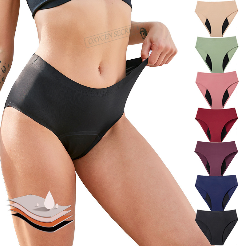 Max10 4 Layers Heavy Flow Female Bikini Menstrual Panty Protection Waterproof Period Leak Proof Underwear For Women Menstruation