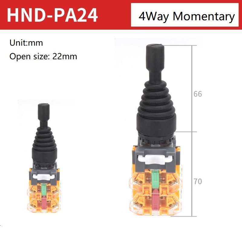 22mm Joystick Switch 4 Way Position Self Locking Momentary Master Monolever Rotary Power Toggle Cross Rocker Switches HND-PA14