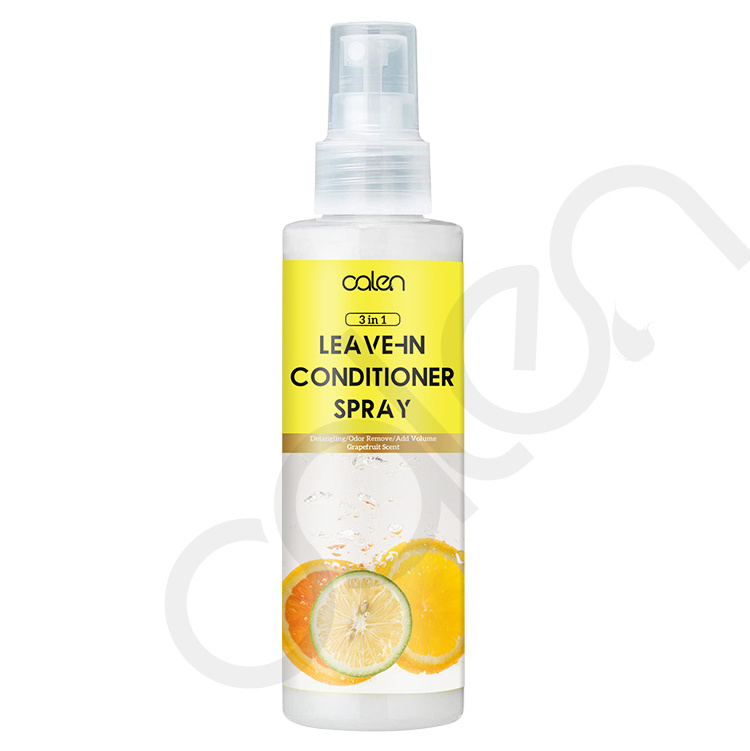 Grapefruit Scent Anti Frizzy Moisture Lock All Day Hair Leave-In Conditioner Firm Hold Mist Spray