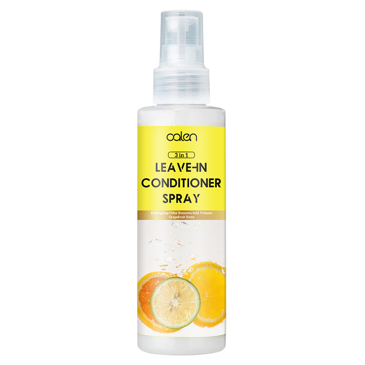 Grapefruit Scent Anti Frizzy Moisture Lock All Day Hair Leave-In Conditioner Firm Hold Mist Spray