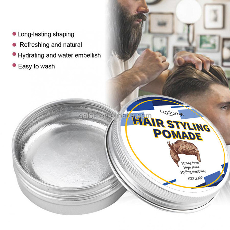 Custom Label Water Based Wax Strong Hold For Men Medium Shine For All Hair Styles Hair Pomade