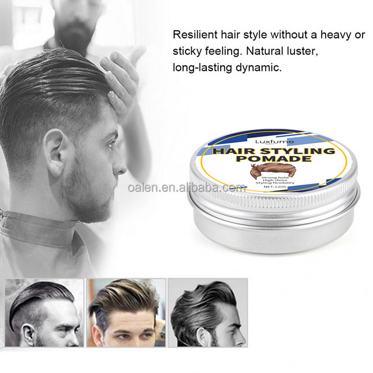 Custom Label Water Based Wax Strong Hold For Men Medium Shine For All Hair Styles Hair Pomade