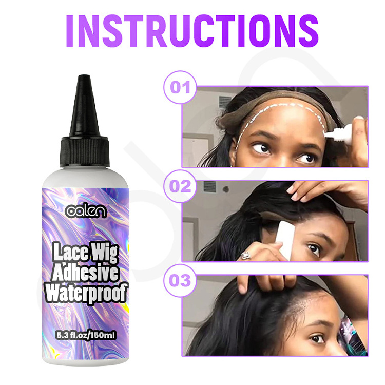 150ml 5.29oz OEM Long Lasting Wig Adhesive Lace Glue Waterproof Bonding Glue For Wigs