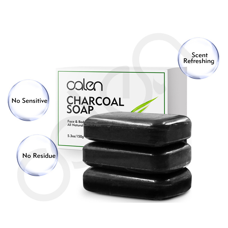 Private Label Natural Bamboo Charcoal Handmade Soap