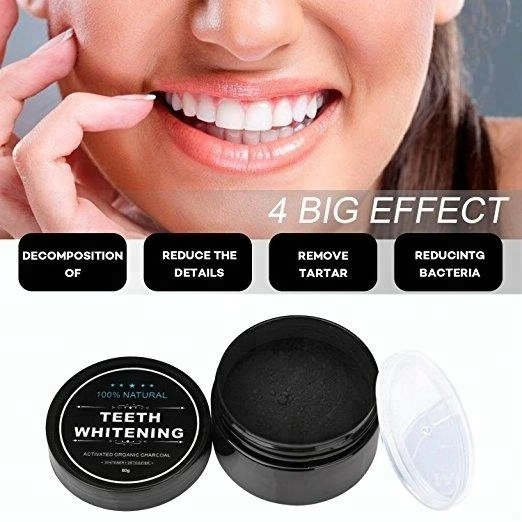 Best Selling Organic Natural 30g Mint Activated Charcoal Whitening Teeth Powder For Whitening