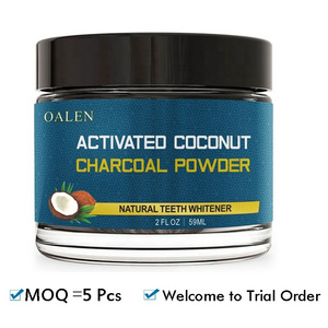 OALEN 60g Active Coconut Charcoal Tooth Powder For Teeth Whitening