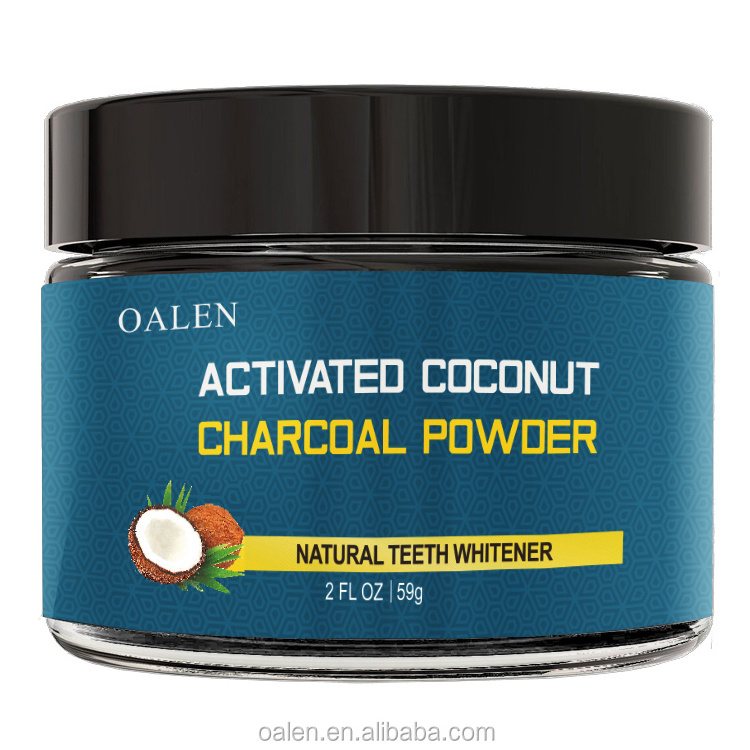 100% Pure Natural Carbon Food Grade Activated Coconut Shell Bamboo Charcoal Tooth Powder For Teeth whitening