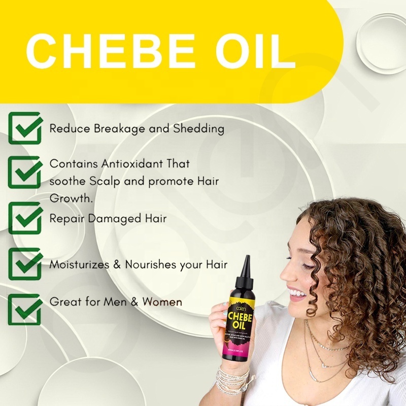 Oalen Private Label 100% Natural Hair Care Hair Loss Treatment Promote Hair Growth Chebe Oil