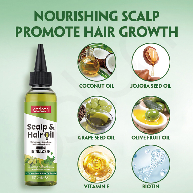 Private Label Organic Hair Repair Promote Growth Scalp Treatment Anti-itch Hair Scalp Oil