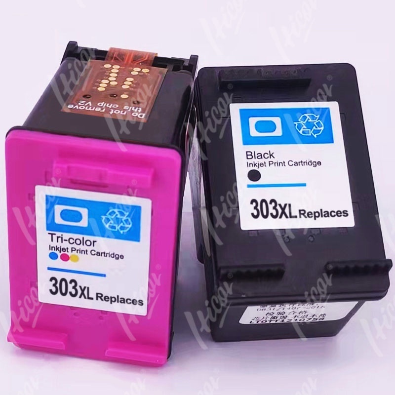 Hicor remanufactured  inkjet 303XL printer ink cartridge 303 office printing deskjet for hp for HP Envy 6220 6222 6230 6234 6252