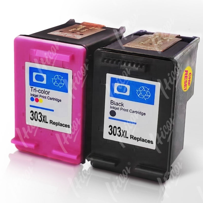 Hicor remanufactured  inkjet 303XL printer ink cartridge 303 office printing deskjet for hp for HP Envy 6220 6222 6230 6234 6252