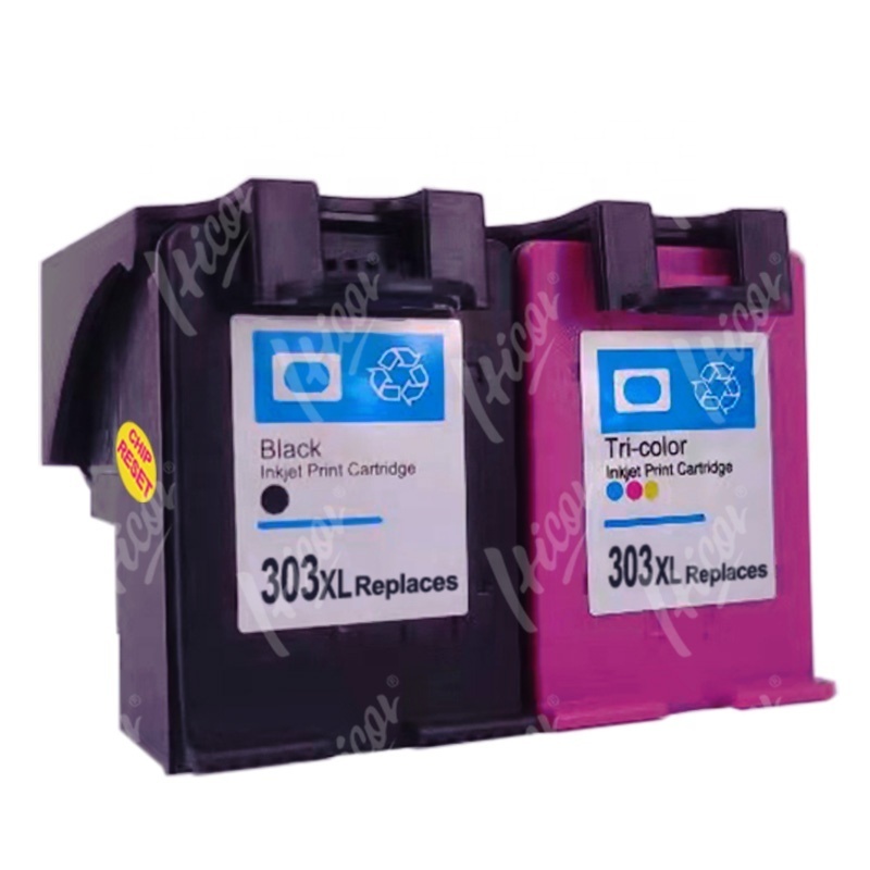 Hicor remanufactured  inkjet 303XL printer ink cartridge 303 office printing deskjet for hp for HP Envy 6220 6222 6230 6234 6252