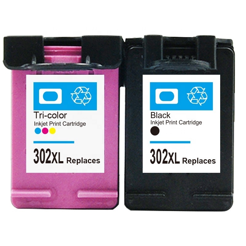 Hicor ink cartridge 302 302xl  for hp cartridge original customized packaging boxes for HP Deskjet 1110 Printer new IC chip