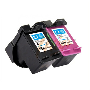 Hicor 63 XL 63XL Remanufactured Color Black Ink Cartridge  for HP Deskjet 2131 2130 3630 4520 Printer