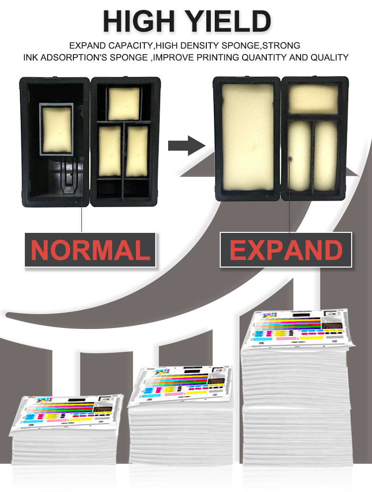 Hicor printer ink cartridge 682 reman inkjet 682 XL instead of original ink 682 xl for hp black color ink cartridges