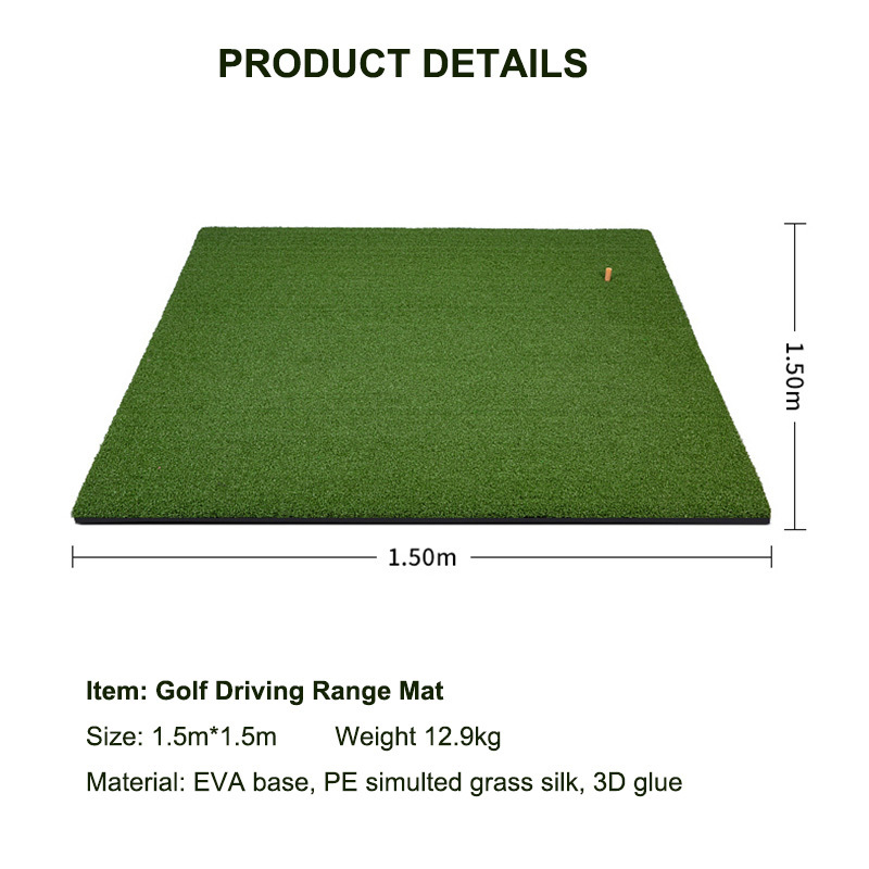 Premium Turf Indoor Home Use Chipping Swing Training Golf Hitting Mat