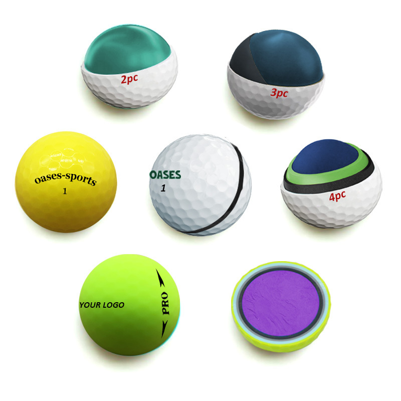 Golf Ball Manufacturer 2 3 4 piece Tour Color Custom Super Soft Balles de Golf