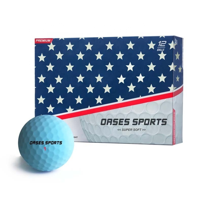 12 Golf Ball Pack Customized Premium 3 Piece Layer Tour Soft Golfballs