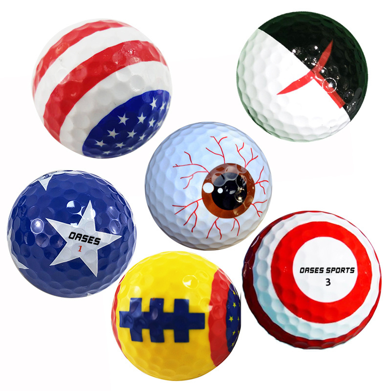 Golf Ball Manufacturer 2 3 4 piece Tour Color Custom Super Soft Balles de Golf