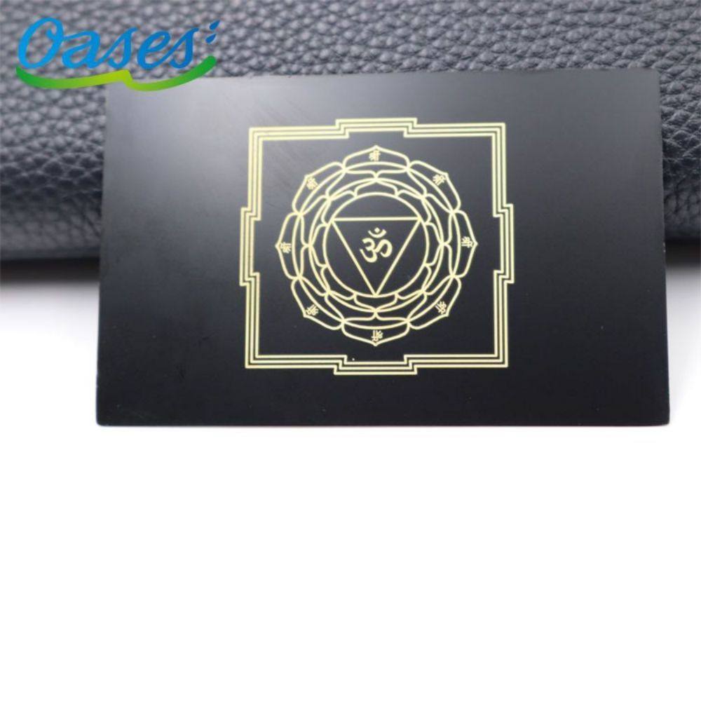 High Quality Brass Black Visit Custom Metal Membership Card VIP Bar Code