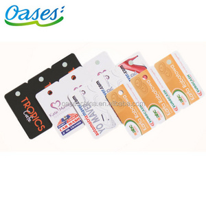 Full color printing 3 up plastic combo barcode card key tag