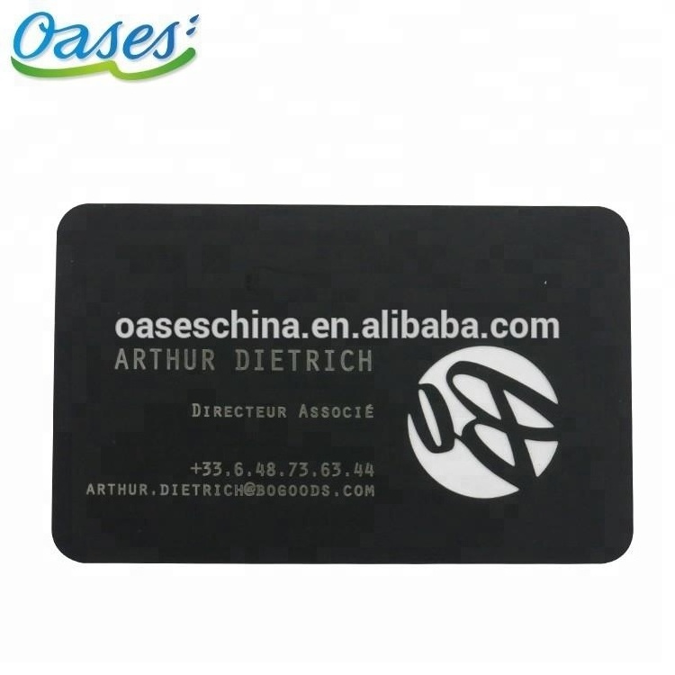 304 stainless steel metal visiting card etched and printing