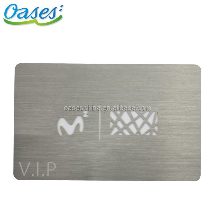 Cheap 304 stainless steel metal cards / metal business cards