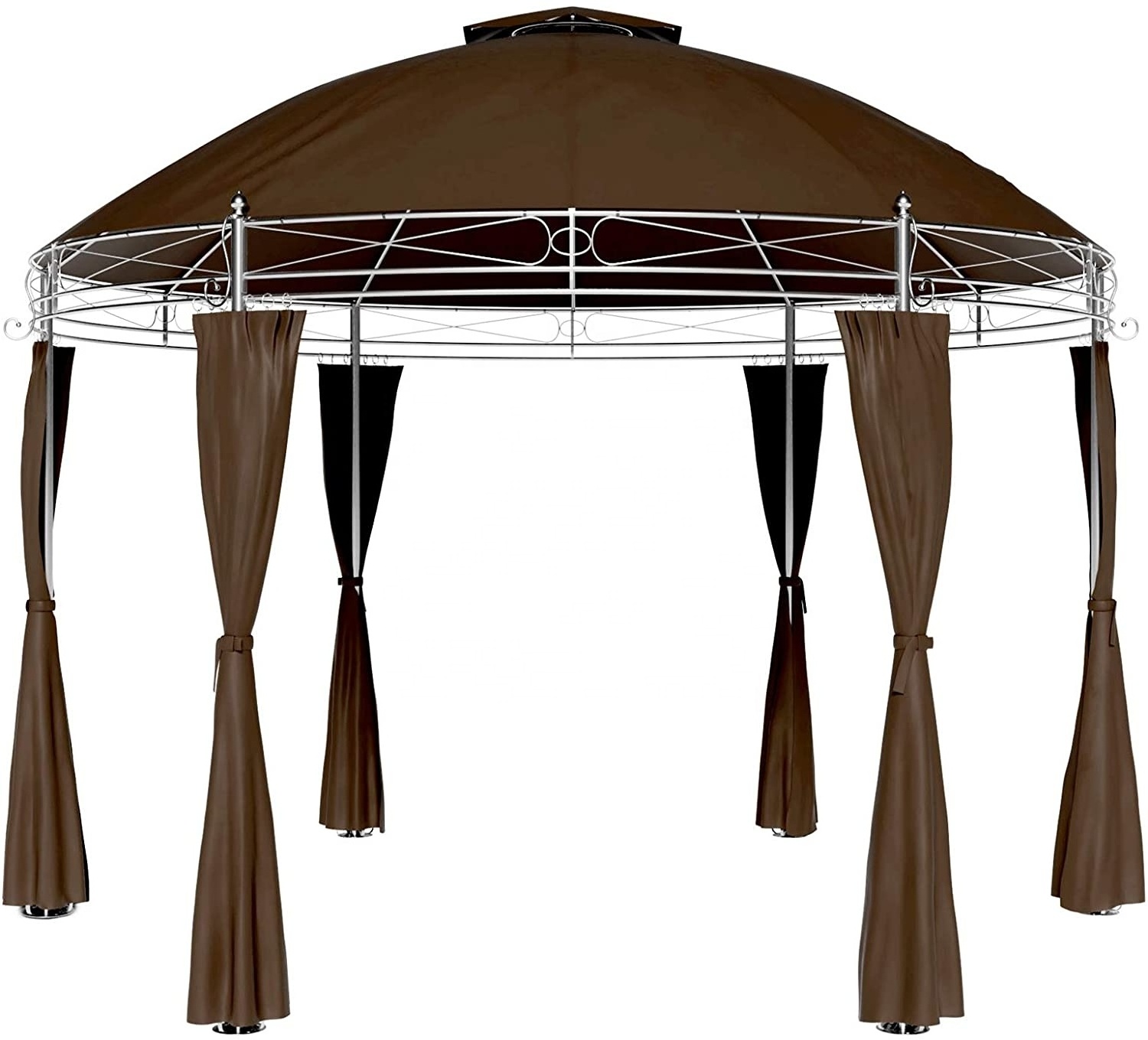 3.5M round pavilion toscana metal gazebo party tent beer bar