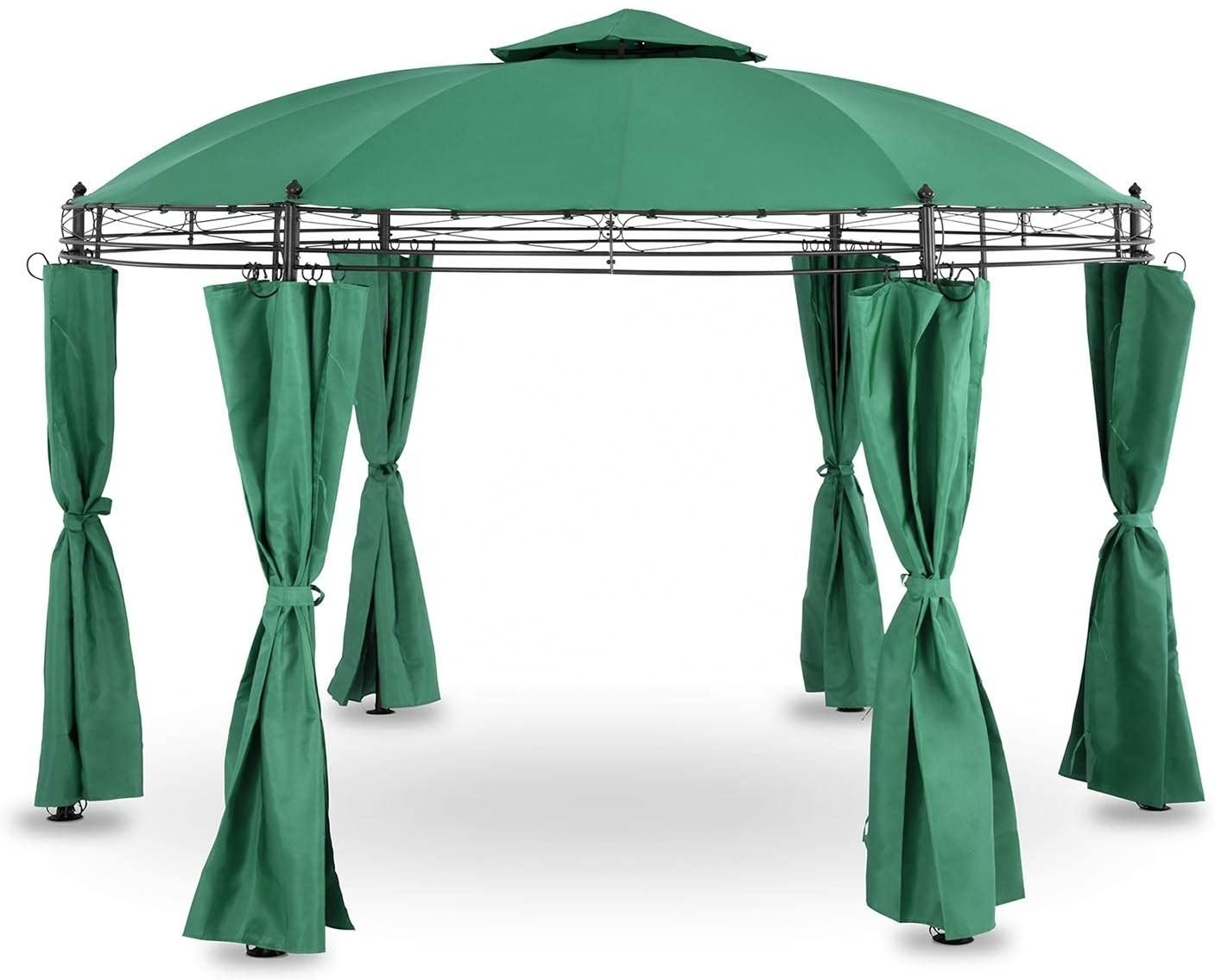 3.5M round pavilion toscana metal gazebo party tent beer bar