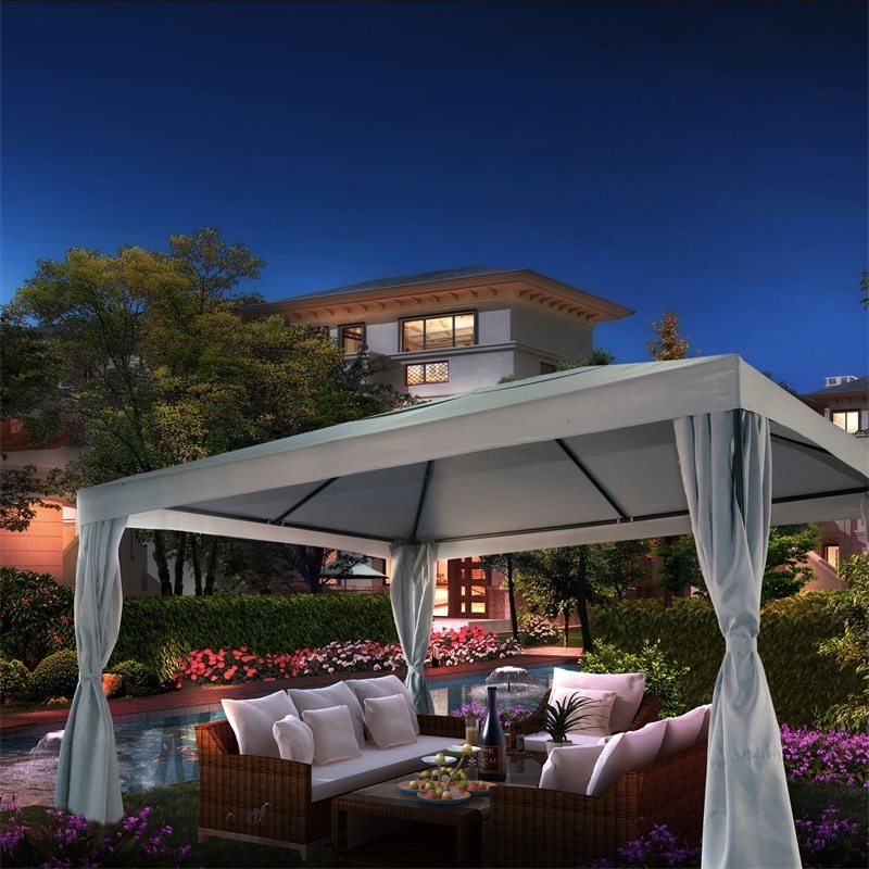 Pavilion Gazebo Wholesale,Canopy Rattan Gazebo Outdoor Garden pergola