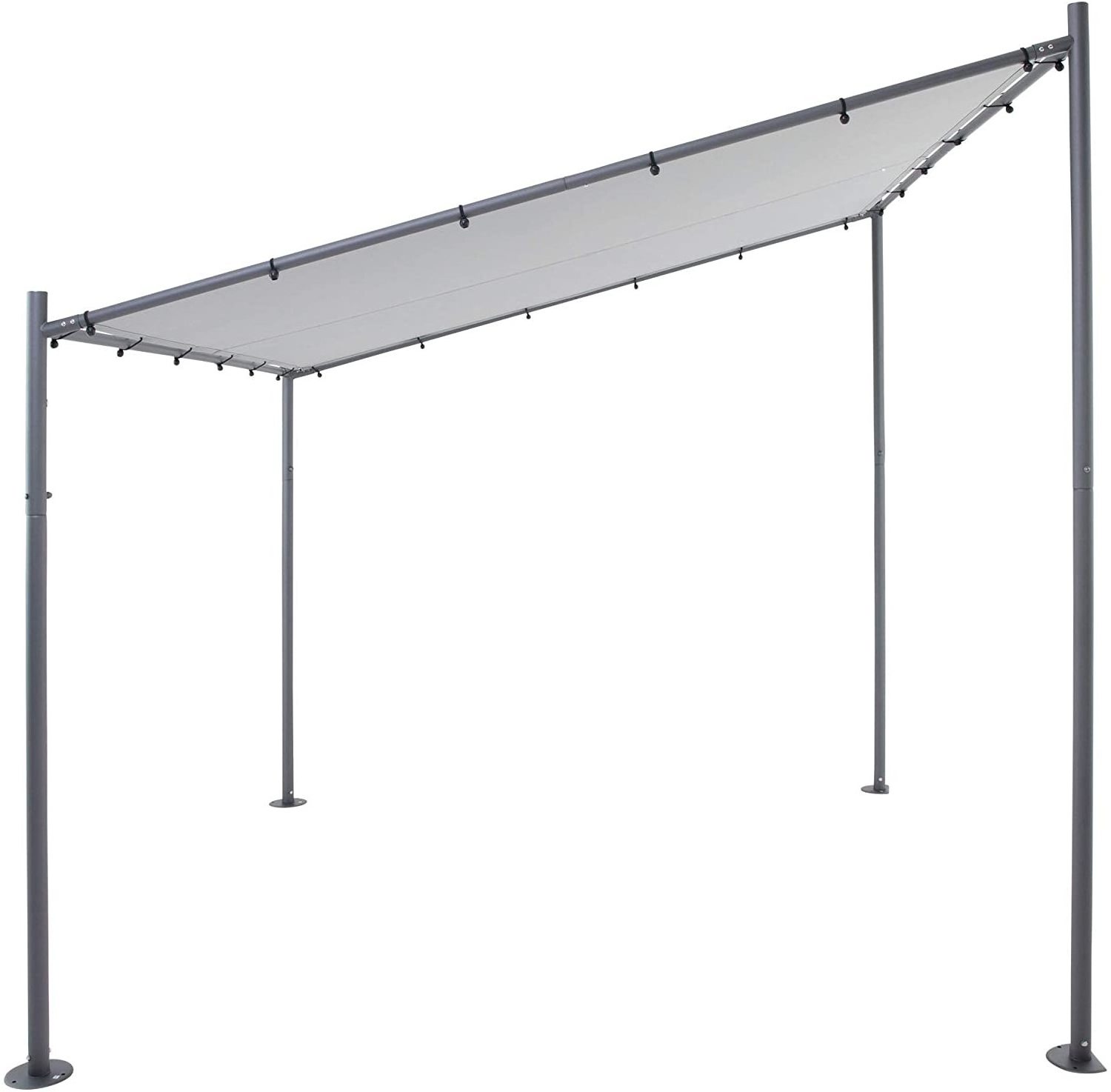 SORARA Milano Gazebo outdoor  Pavilion   lean against the wall  3*2.85M