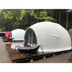 Hot Sell Q235 Hot-dip Galvanized Resort House Beach Luxury Membrane Dome Tent Camping Tent