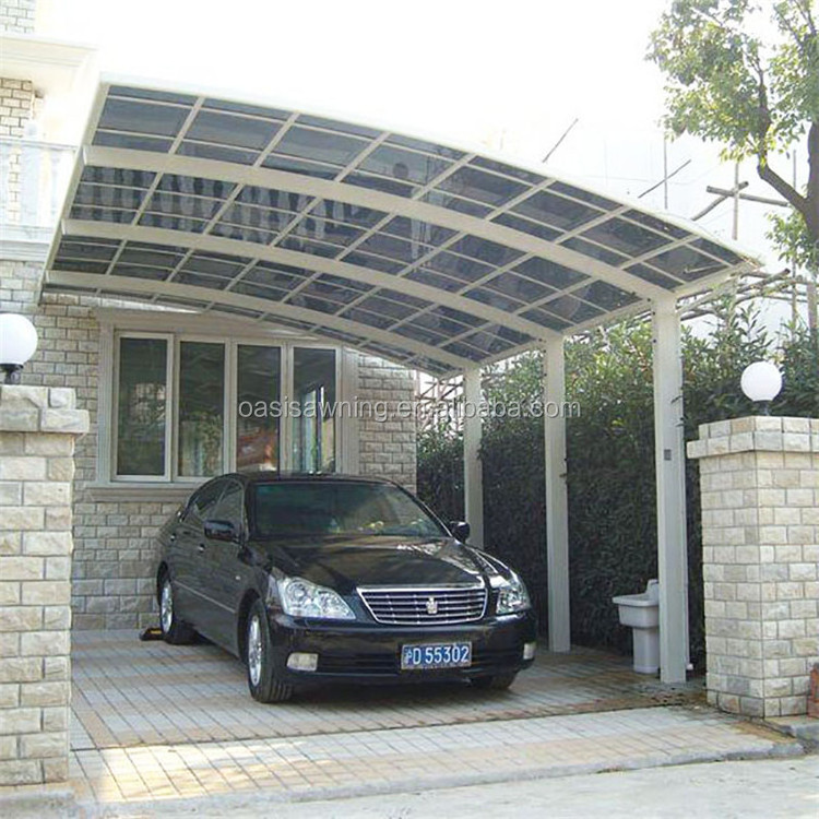 Strong Windproof  attached Pergola Carport Customize japanese Car Garage Design Car Shelter free standing Garage Carports