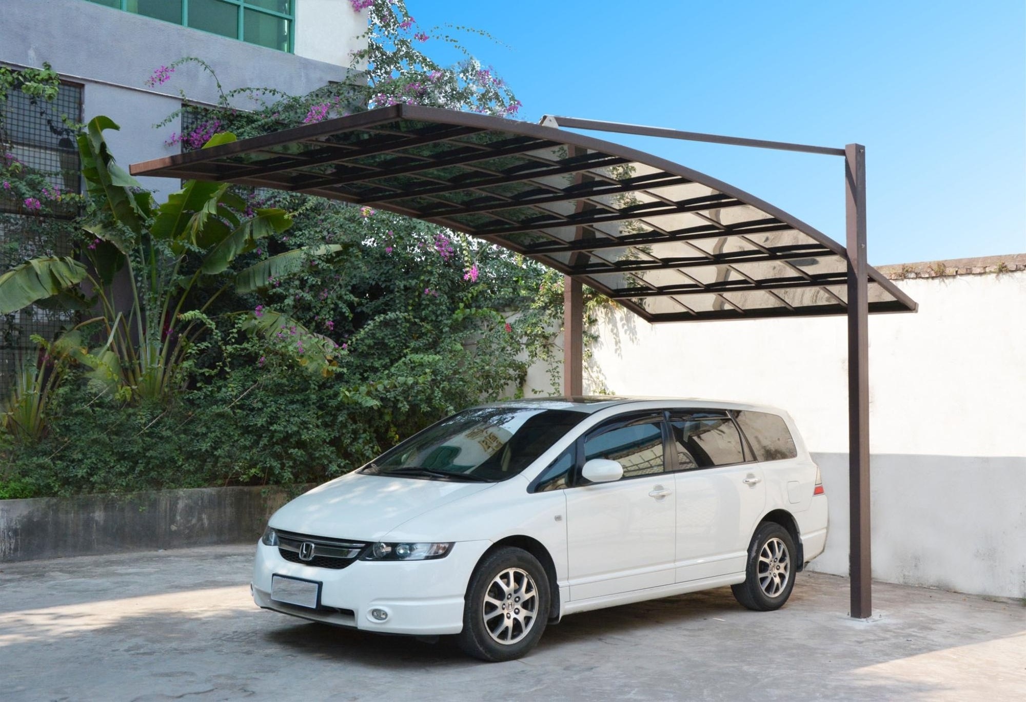 2 Posts Outdoor Modern Metal High Snow Load Polycarbonate Covers Cheap Canopy Aluminum Garden Aluminium Carport