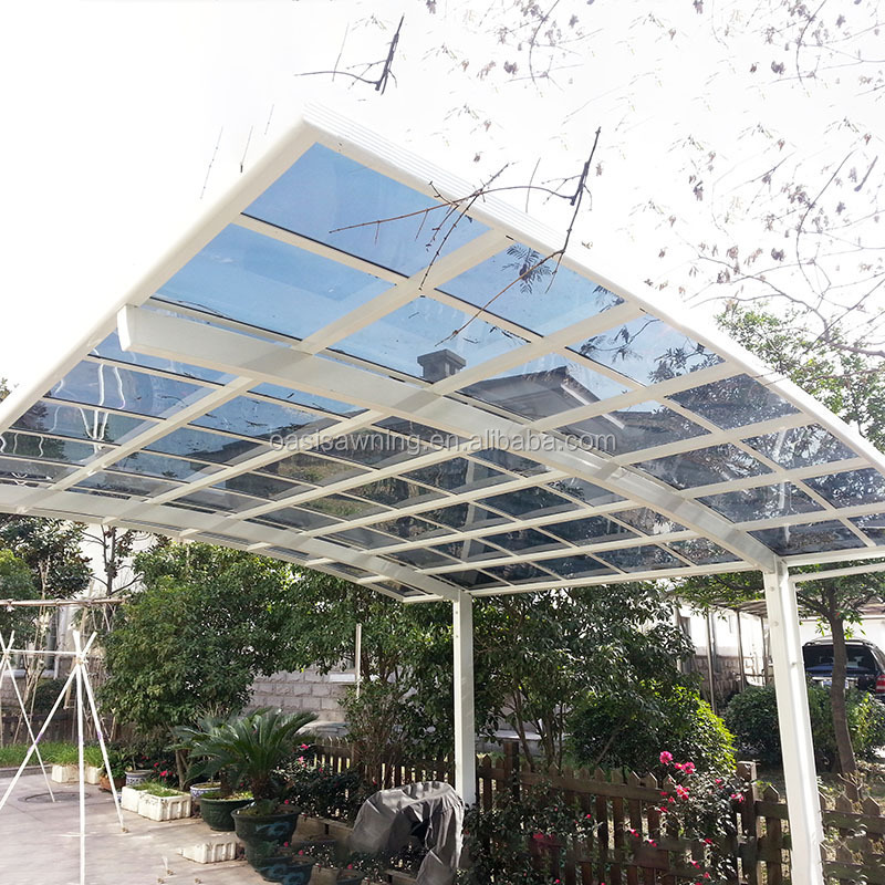 Outdoor metal Awning Waterproof canopy Metal Carport Panels garages Aluminum Frame Carport Garage