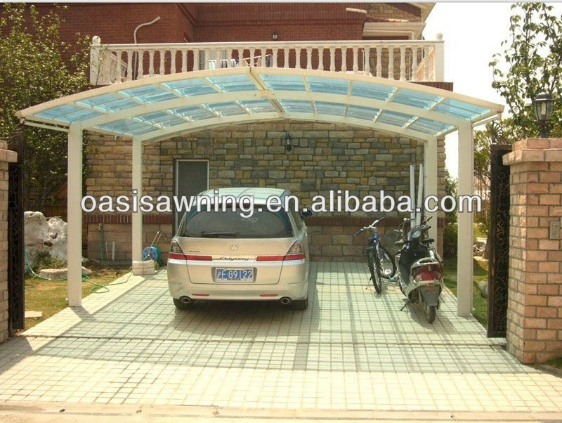 2 Posts Outdoor Modern Metal High Snow Load Polycarbonate Covers Cheap Canopy Aluminum Garden Aluminium Carport