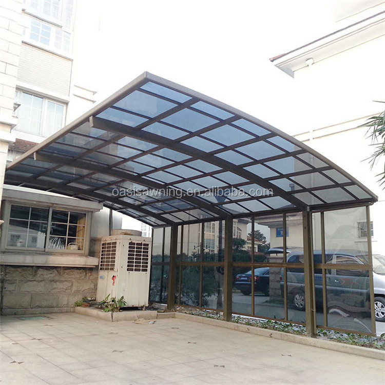 Strong Windproof  attached Pergola Carport Customize japanese Car Garage Design Car Shelter free standing Garage Carports