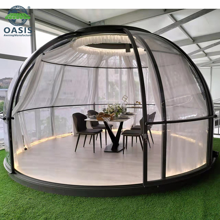 Waterproof Luxury Igloo Half Sphere Clear Geodesic Dome Tents For Camping Restaurant & Bar Hotel Home Decoration